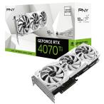 PNY(ピーエヌワイ) PNY GeForce RTX4070Ti 12GB VERTO LED 3FAN White Edition /  PCI-Express 4.0 グラフィックスボード VCG4070T12TFWXPB1 返品種別B