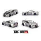 MINI-GT 1/ 64 Nissan スカイライン GT-R R34 Kaido Works SHINJUKU V1(右ハンドル)(KHMG143)ミニカー 返品種別B