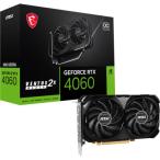 MSI|エムエスアイ MSI GeForce RTX 4060 VENTUS 2X BLACK 8G OC / PCI-Express 4.0 グラフィックスボード 4060 VENTUS 2X BLACK 返品種別B