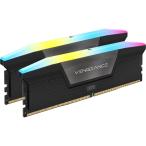 CORSAIR|コルセア DDR5-6400(PC5-51200)DIMM 32GB(16GB×2)VENGEANCE RGB DDR5 ブラック CMH32GX5M2B6400C36 返品種別B