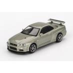 MINI-GT 1/ 64 Nissan スカイライン GT-R R34 Vスペック II Nur ミレニアムジェイド(右ハンドル)(MGT01003-R)ミニカー 返品種別B
