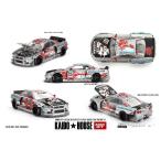 MINI-GT 1/ 64 Nissan スカイライン GT-R R34 Kaido Star Racing V1(右ハンドル)(KHMG197)ミニカー 返品種別B