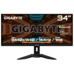 GIGABYTEge-ming жидкокристаллический дисплей (34 type /IPS/UWQHD 3440×1440/144Hz/1ms/HDR400/HDMI2.0)( черный ) M34WQ M34WQ возвращенный товар вид другой B