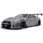 ソリド 1/ 18 日産 GT-R (R35) Liberty Walk Body Kit Type 2.0 (グレー) 加藤氏フィギュア付(S1805821)ミニカー 返品種別B