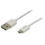 多摩電子 W リバーシブル microUSBケーブル 1.2m(ホワイト) AxinG TH72SR12W 返品種別A