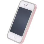 ショッピングiPhone4S パワーサポート iPhone 4S/ 4用 フラットバンパーセット(パールピンク) PHC-64 返品種別A