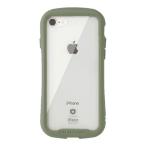 Hamee iPhone SE(第3/ 2世代)/ 8/ 7用 強化ガラス クリアケース IFACE REFLECTION(カーキ) 41-907511 返品種別A