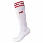 ゼット ソフトボール用ソックス(ホワイト/ レッド・25-27cm) ／3日〜8日で出荷／ 返品種別A