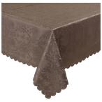 Benny's(ベニーズ) ダマスク柄 テーブルクロス 135×240cm(ブラウン) SSIKLD240-1A-2B 返品種別A