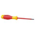 SIGNET 絶縁マイナスドライバー0.8×4(先端厚さ0.8×サイズ4mm) シグネット E30208 返品種別B
