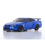 京商 オートスケールコレクション MA020 日産 スカイライン GT-R(R34)VスペックII ブルー(MZP487MB)ラジコン 返品種別B