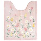 オカ フルールブラン ロングトイレマット 約75×63cm(ピンク) オカ3032416 返品種別A