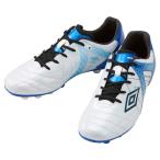 アンブロ ジュニア サッカー スパイク アクセレイター RB JR WIDE HG(S.WHITE/ BLUE/ BLACK・サイズ:24.0cm) 返品種別A