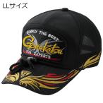 ショッピングメッシュキャップ がまかつ ハーフメッシュキャップ ワッペン LLサイズ(ブラック) ／お届け：1〜2週間／ 返品種別A