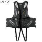 がまかつ アルテマシールドプロ フローティングベスト Lサイズ(ブラック×ブラック) ／お届け：1〜2週間／ 返品種別A