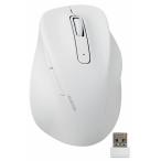 エレコム ワイヤレスマウス 2.4GHz 静音 5ボタン 右手専用 Mサイズ(ホワイト) 究極の握り心地を実現 抗菌 EX-G M-XGM30DBSKWH 返品種別A