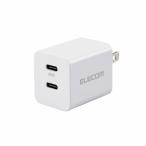  Elecom USB Type-C зарядное устройство PD соответствует максимальная мощность 20W Type-C×2 swing штекер маленький размер легкий AC адаптор ( белый ) MPA-ACCP35WH возвращенный товар вид другой A
