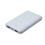 エレコム モバイルバッテリー 10000mAh 大容量 軽量 小型 PD 最大20W 入出力(Type-C×1) 出力(USB-A×2)(ブルー) DE-C44-10000BU 返品種別A