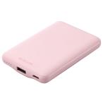  Elecom мобильный аккумулятор 5000mAh максимальный 15W вход/выход ( USB Type-C ×1) мощность ( USB-A ×1) C-A кабель приложен ( розовый ) DE-C45-5000PN возвращенный товар вид другой A