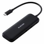 エレコム USB 5Gbps(USB3.2(Gen1))対応 ドッキングステーション 5in1 DST-050BPBK 返品種別A