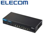 エレコム｜ELECOM スイッチングハブ 8ポート 全ポート10Gbps対応 ファンレス 静音 RJ-45 LANハブ(ブラック) EHC-X08MA-HB 返品種別A