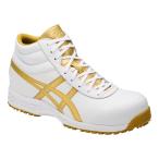 アシックス ウィンジョブ 71S ホワイト×ゴールド 25.5cm 安全靴 FFR71S.0194-25.5 返品種別B