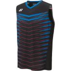 ヨネックス メンズ ゲームシャツ(ノースリーブ)(ブラック・サイズ:O) YONEX YO-10398-007-O 返品種別A