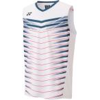 ヨネックス メンズ ゲームシャツ(ノースリーブ)(ホワイト・サイズ:L) YONEX YO-10398-011-L 返品種別A