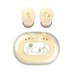 グルマンディーズ 完全ワイヤレス Bluetoothイヤホン(ベージュ) gourmandise ピーナッツ スヌーピー SNGG-78BE 返品種別A