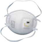 3M 使い捨て式防じんマスク 8955J DS2 排気弁付き・2本しめひも式 (10枚入) スリーエム 8955J DS2 返品種別B