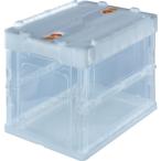 トラスコ中山 オリコン 薄型折りたたみコンテナ 20L ロックフタ付 透明 TR-C20B-TM 返品種別B
