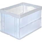 トラスコ中山 オリコン 折りたたみコンテナ50L(透明) トラスコ中山 CRS50N2-TM 返品種別B