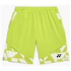 ヨネックス メンズ ニットハーフパンツ(フレッシュライム・サイズ：L)  返品種別A