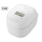 パナソニック 可変圧力IHジャー炊飯器(5.5合炊き) ホワイト Panasonic 可変圧力おどり炊き SR-N510E-W 返品種別A