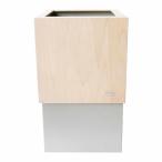  Yamato прикладное искусство мусорная корзина из дерева 10L W CUBE( Stone серый ) мусорка 329376 возвращенный товар вид другой A