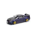 ショッピングパープル POP RACE 1/ 64 GT-R R33 ミッドナイトパープル(PR640256)ミニカー 返品種別B