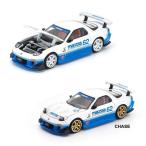 POP RACE 1/ 64 マツダ RX-7 (FD3S) ブルー/ ホワイト(PRE021)ミニカー 返品種別B