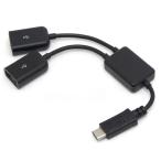  route a-ruUSB2.0 Type-C OTG кабель 2 порт ( черный ) RC-OTG2TCB возвращенный товар вид другой A