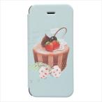 Happymori iPhone SE/ 5s/ 5用 手帳型ケース Le Petit BonBon(チョコケーキ) HM2459I5S 返品種別A