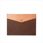 ZENUS iPad Air(初代)/ iPad 9.7インチ(第5世代/ 第6世代)用 手帳型ケース Prestige Envelope Folio(ダークブラウン) Z2856IPA 返品種別A