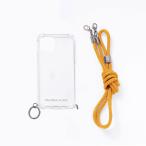 PHONECKLACE iPhone 12/ 12 Pro用 ロープショルダーストラップ付きクリアケース(マスタード) PC20436I12P 返品種別A