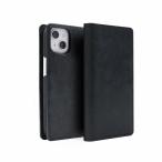 abbi iPhone 14 / 13 用 MARGOTイタリアンレザーダイアリーケース(ブラック) ABS24040I14BK 返品種別A