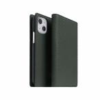 abbi iPhone 14 / 13 用 VINTAGE イタリアンレザーダイアリーケース(グリーン) ABS24049I14GR 返品種別A