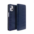 abbi iPhone 14 / 13 用 LIPARI イタリアンレザーダイアリーケース(ネイビー) ABS24057I14NV 返品種別A