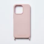 PHONECKLACE iPhone 15 Pro Max用 ストラップホール付きシリコンケース(パウダーピンク) PN25611I15PM 返品種別A