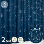 バード クロミ箔遮光カーテン 2枚セット(幅100×丈200cm) サンリオ(SANRIO) SS-11-208-21-200 返品種別A