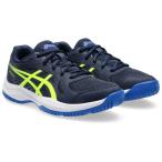 アシックス ジュニア バレーボールシューズ UPCOURT 6 GS(Midnight/ Safety Yellow・サイズ:24.5cm) 返品種別A