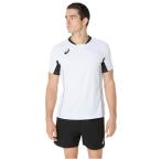  Asics унисекс волейбол игра pra рубашка ( короткий рукав )( brilliant белый * размер :2XL) возвращенный товар вид другой A