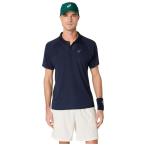 アシックス メンズ テニス ACTIBREEZEポロシャツ(ミッドナイト・サイズ：M)  返品種別A