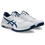 アシックス ユニセックス バレーボールシューズ GEL-ROCKET 12(WHITE/ MAKO BLUE・サイズ：24.5cm)  返品種別A